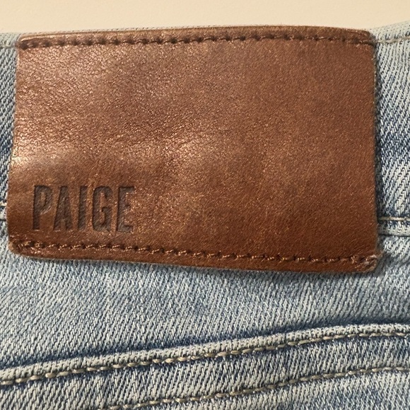 Men’s PAIGE Lennox Light Wash Denim Jeans Slim Leg, Minimal Distressing, Size 36 - Picture 5 of 16